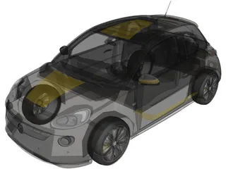 Opel Adam (2013) 3D Model