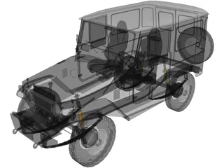 Toyota Land Cruiser FJ40 3D Model