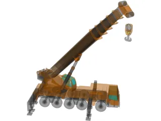 All Terrain Crane 3D Model