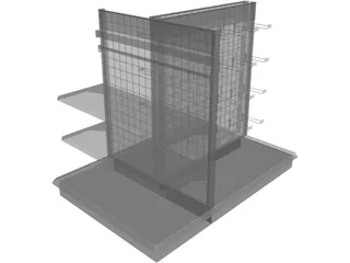 Best Buy Gondola Shelving 3D Model