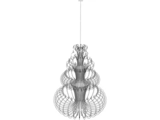 Iron Chandelier 3D Model