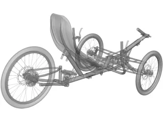 Three Wheel Trike 3D Model