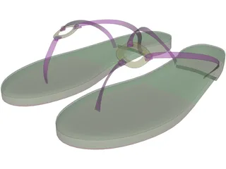 Ring Sandals 3D Model