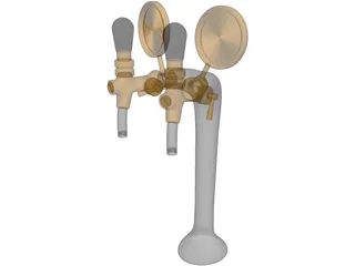 Bar Beer Tap 3D Model