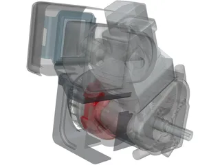 Briggs Baja Engine 3D Model