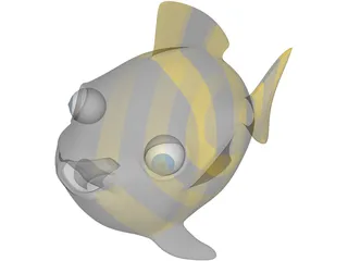 Fish Cartoon 3D Model