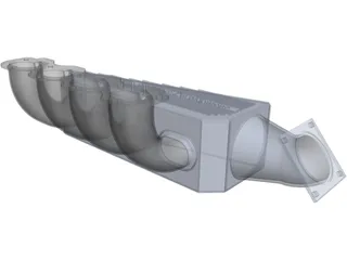 Honda CBR600CC Intake Manifold 3D Model