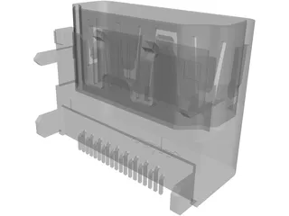 HDMI Connector 3D Model