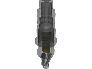 Bosch Basic Diesel Fuel Injector 3D Model