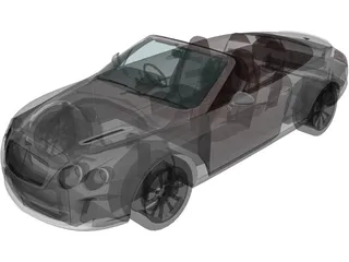 Bentley Continental GT Supersports Convertible (2011) 3D Model