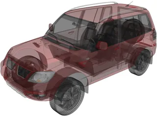 Mitsubishi Pajero 4x4 3D Model