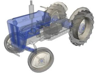 Ford Tractor 3D Model