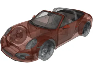 Porsche 911 Targa 4 (2015) 3D Model