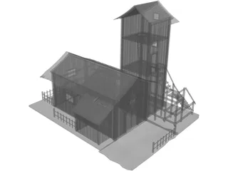 Old Barn 3D Model