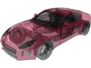 Jaguar F-Type R (2015) 3D Model