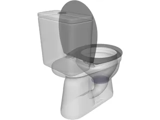 Ceramic Toilet 3D Model