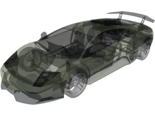 Lamborghini Murcielago LP670 SV 3D Model