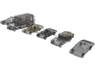 Cars Collection 3D Model