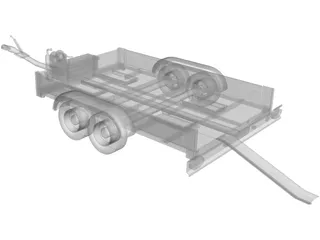 Bike Trailer 3D Model