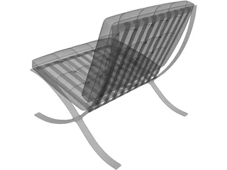 Barcelona Chair 3D Model