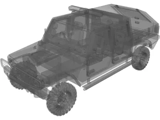 Jeep Agrale BP Canopy 3D Model