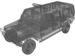 Jeep Agrale Double Cab 3D Model