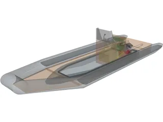 Rigid Inflatable Boat [RIB] 3D Model