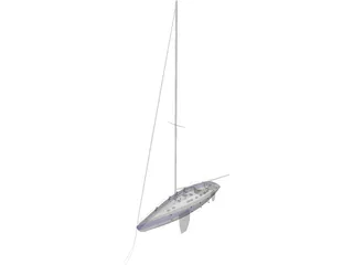 Sail Yacht 3D Model