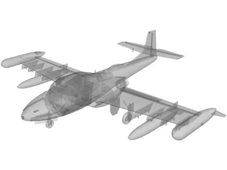 Cessna A37 Dragonfly 3D Model