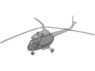 Mil Mi-2 Hoplite 3D Model