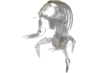 Star Wars Droideka 3D Model