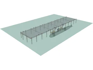 Sub Pier 3D Model