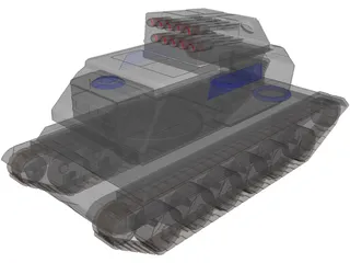 Hunter Support Tank 3D Model