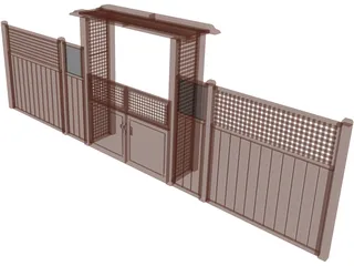 Garden Gate 3D Model