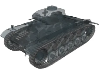 PzKpfw II (Tiger) 3D Model