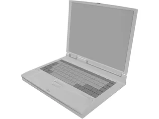 Notebook Toshiba 3D Model