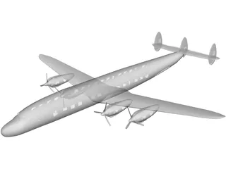 Lockheed C-121 Constellation 3D Model