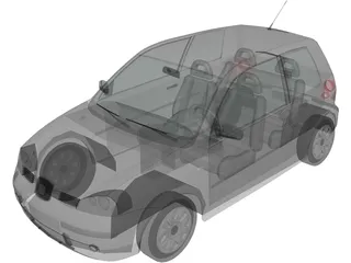 Seat Arosa 3D Model