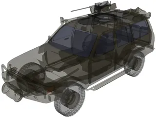 Toyota LC100 Security Escort Vehicle 3D Model