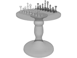 Chess Set 3D Model