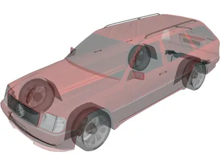Mercedes-Benz E 5.5 Brabus (w124) 3D Model
