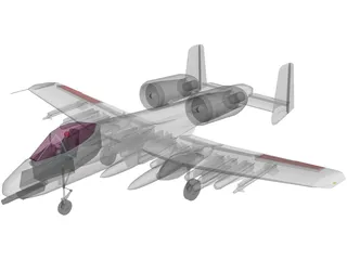 A-10 Warthog 3D Model