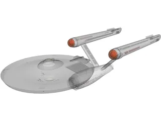 Star Trek Ship 3D Model