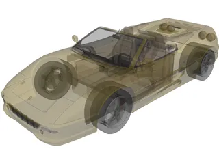 Ferrari F355 Spider 3D Model