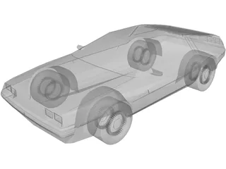 DMC DeLorean (1980) 3D Model