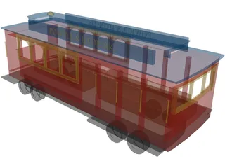 Streetcar San Francisco 3D Model