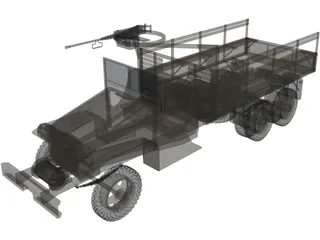 GMC Truck 6x6 3D Model