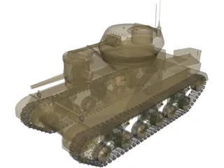 M-3 General Grant 3D Model