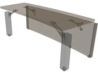 Table Control Centre Multiuse 3D Model