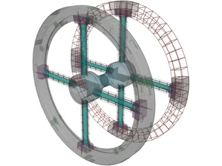 2001 Spacestation 3D Model